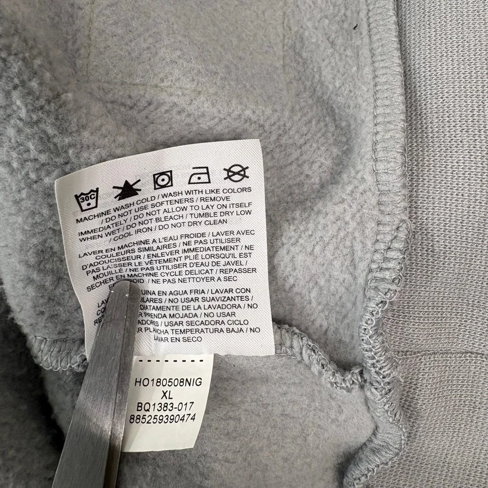 Jordan Sweatshirt Men XL Grey Tinker Hatfield Graphic Fleece BQ1383-017 Pullover